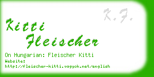 kitti fleischer business card